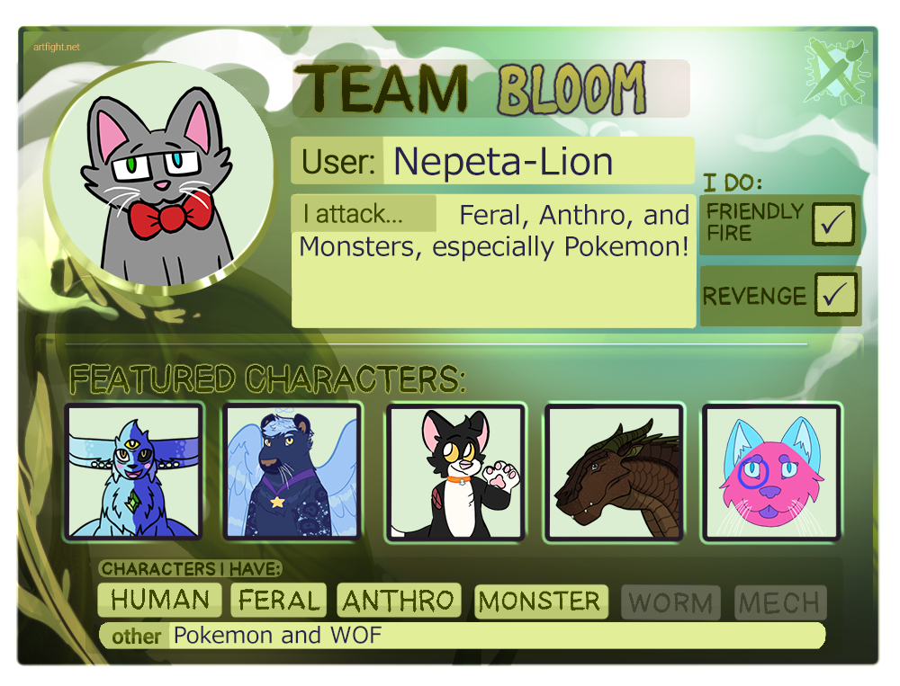 Team Bloom 2022 Card by Nepeta-Lion on DeviantArt