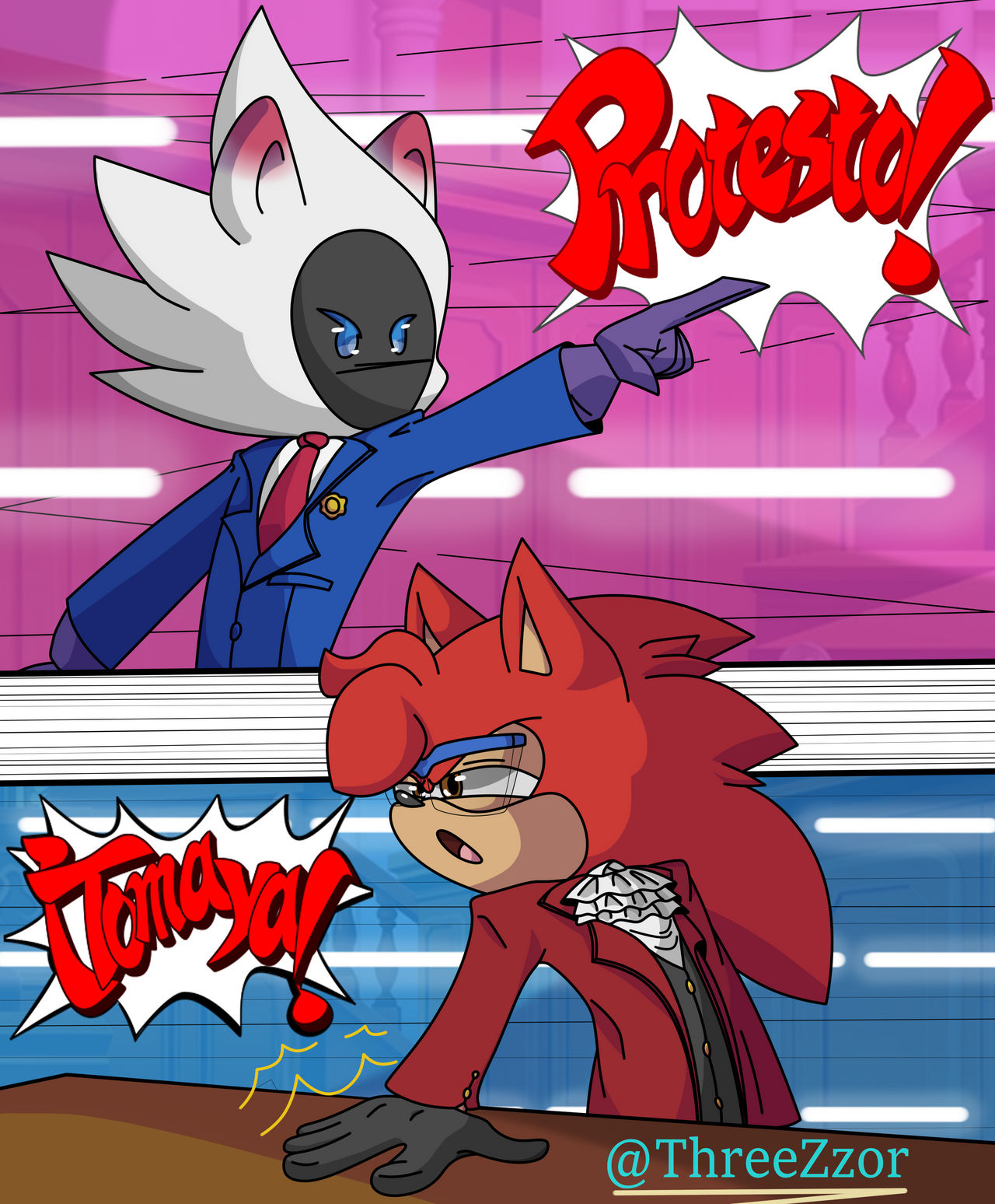 OBJECTION! - Atom vs Three - Ace Attorney
