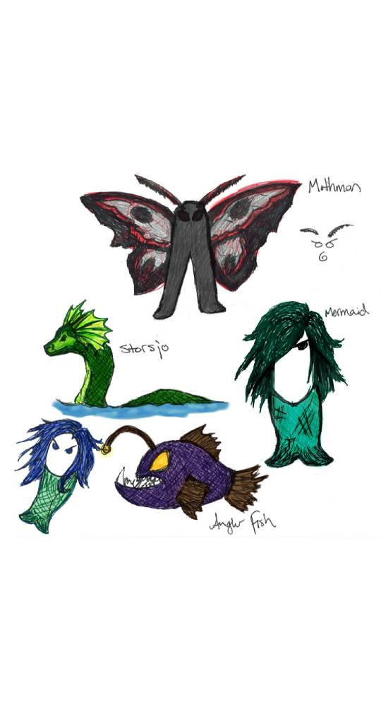 Cryptids by fizzyfroglegs on DeviantArt