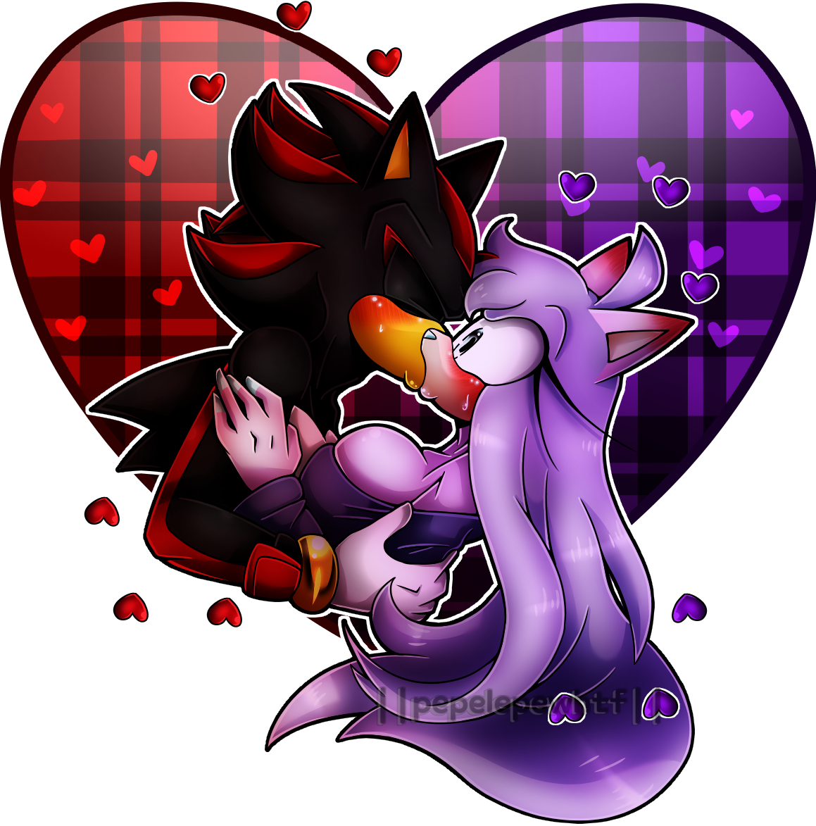 Sonic and Shadow kissing by xXSk8terVampireXx on DeviantArt