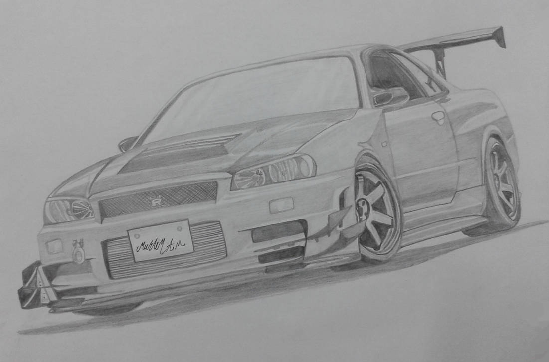 Nissan Gtr R34 by WANTEDTIGER4 on DeviantArt