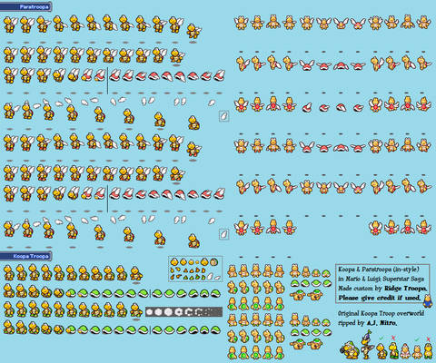 Koopa + Paratroopa ML:SS Sheet