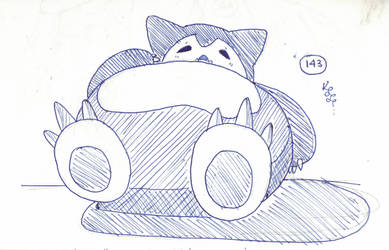 Snorlax#143 by PsychoBerries