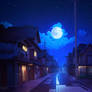 Moon Over The Street