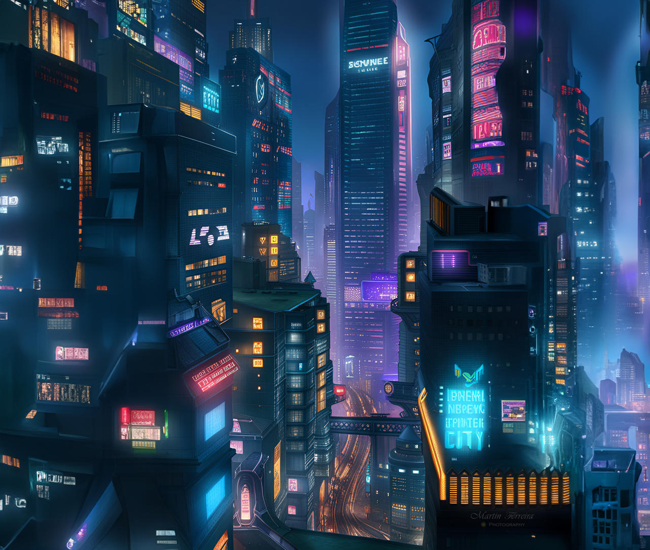Cyberpunk City by NitramX on DeviantArt