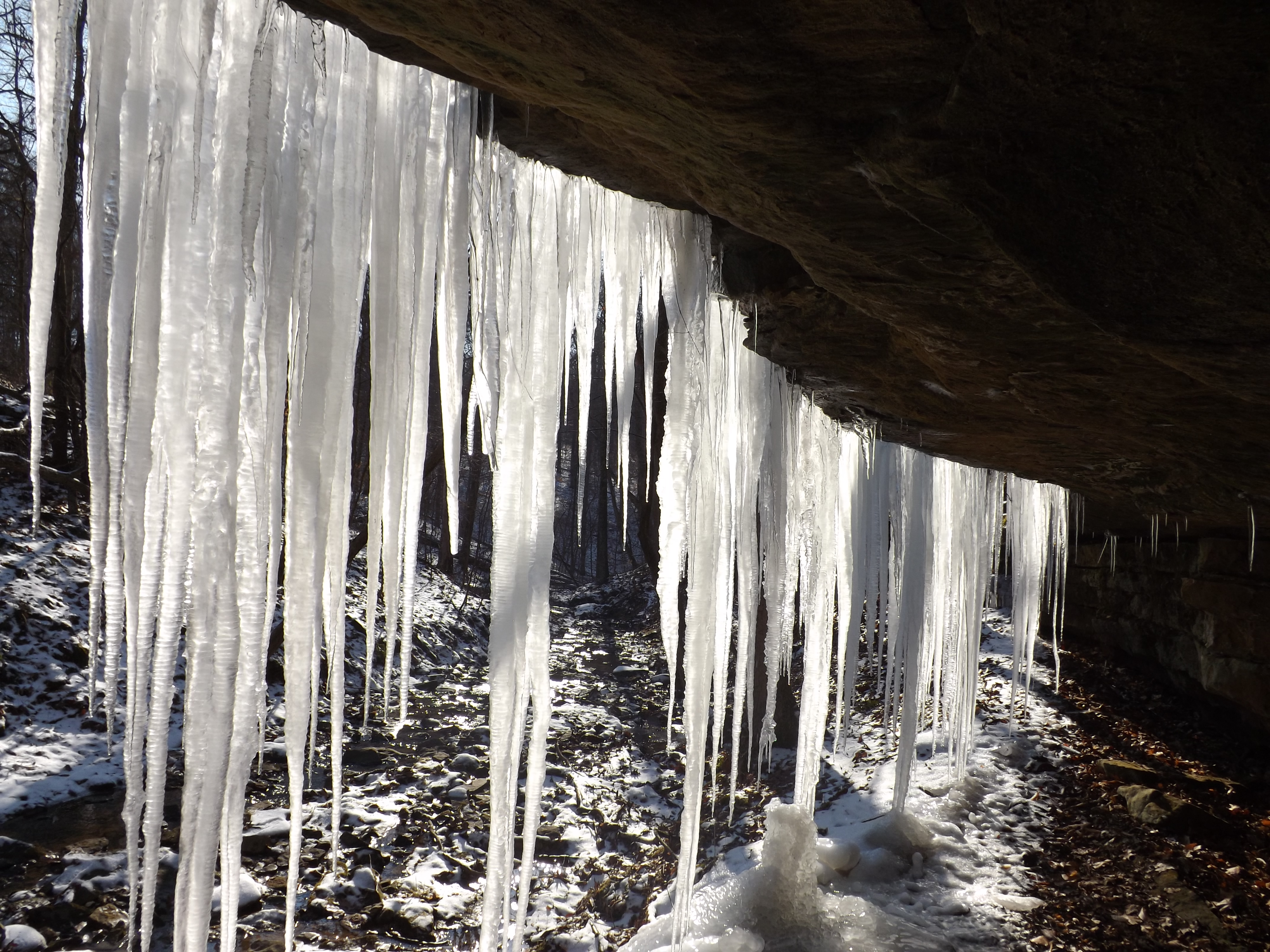 Behind the Icicles