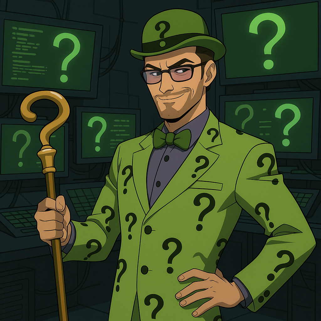 Wtf Riddler Riddler by Bagheera342 on DeviantArt