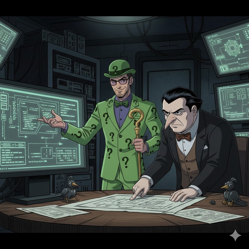 Nightmare Riddler Villains's back stories: Riddler, part 3: by Bagheera342 on DeviantArt