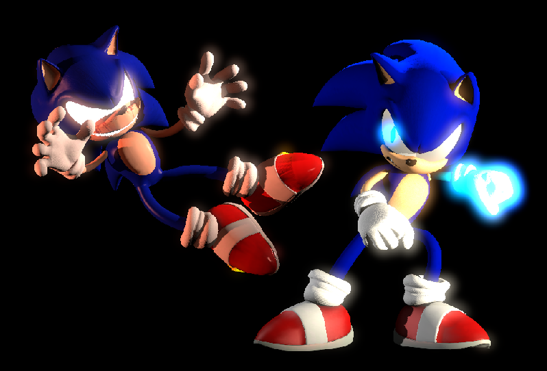 sfm sonic.EXE vs sonic by Connorhindle59 on DeviantArt