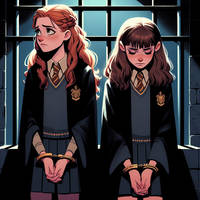 Ginny and Hermione in Unusual Detention