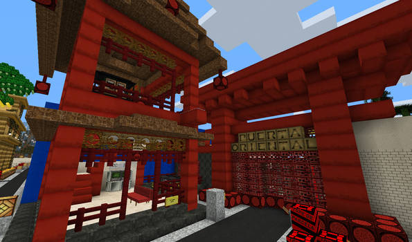 Minecraft. Oriental Gate and Station. Craftmelot