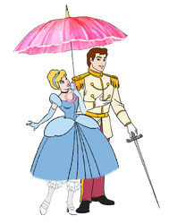 Princess Cinderella and Prince Charming