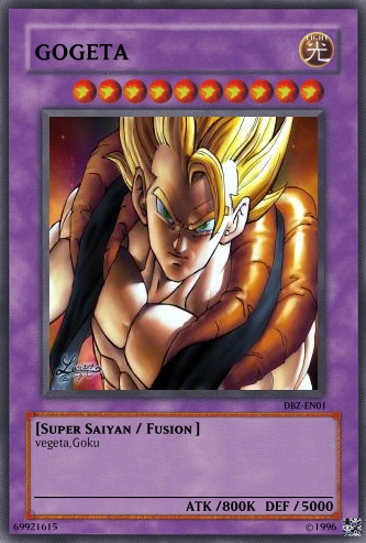 goku yugioh card Hahaha goku yugioh card @chrishero200 on Tumblr All cards will be carefully packed for safe transit Yugioh Card Gogeta by songokussj6