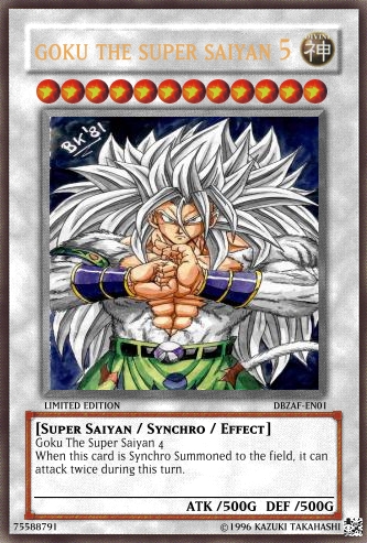 yugioh super saiyan card Super Saiyan 9 Dragon Ball Z Yugioh by Shrekalekalakes on DeviantArt