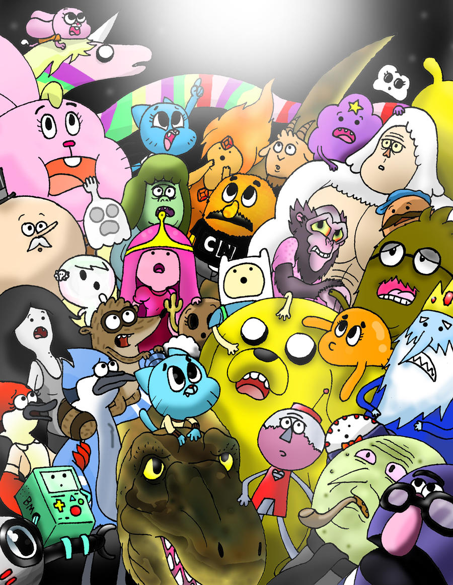 Adventure Time Regular Show The Amazing World Of Gumball