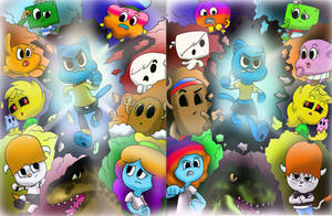 THE AMAZING WORLD OF GUMBALL AND GUMBELLE