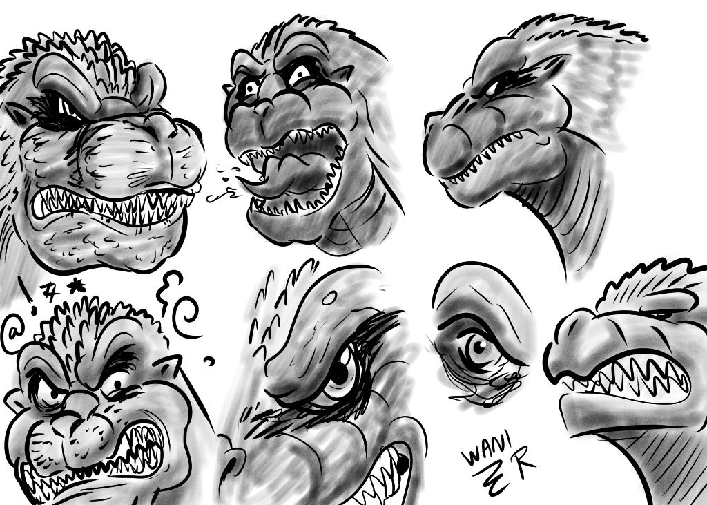 Godzilla Dialy Routine Godzilla warm-ups by WaniRamirez on DeviantArt