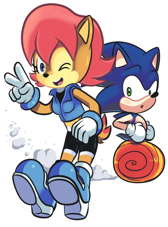 Romantic Sonic and Sally by RyanWolfSEAL on DeviantArt