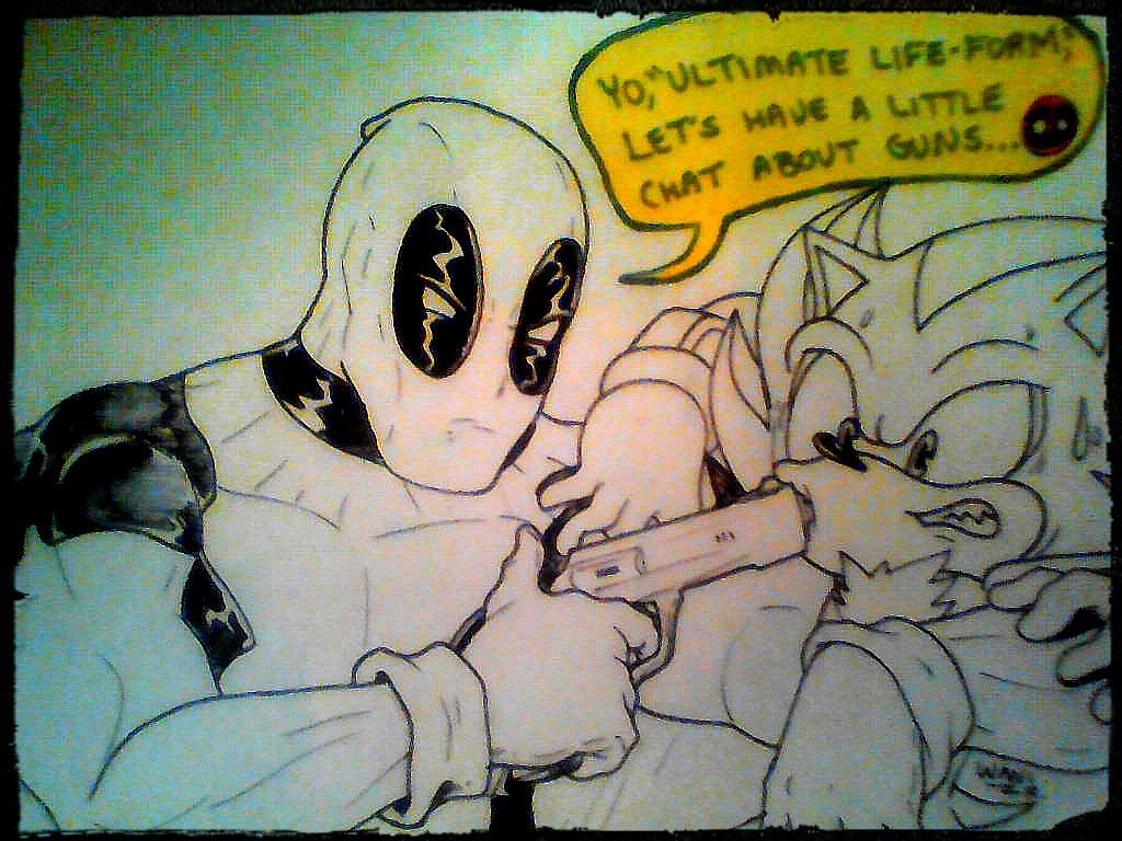 Sketch - Shadow meets Deadpool