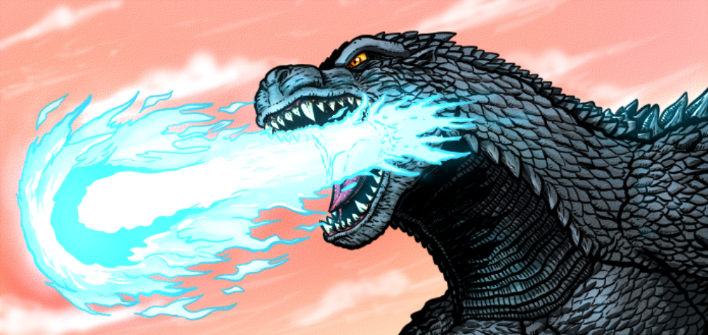 Godzilla's Atomic Breath by WaniRamirez on DeviantArt