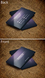 Creative Purple Business Card by SMHYLMZ