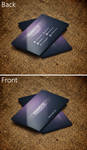 Creative Purple Business Card by SMHYLMZ