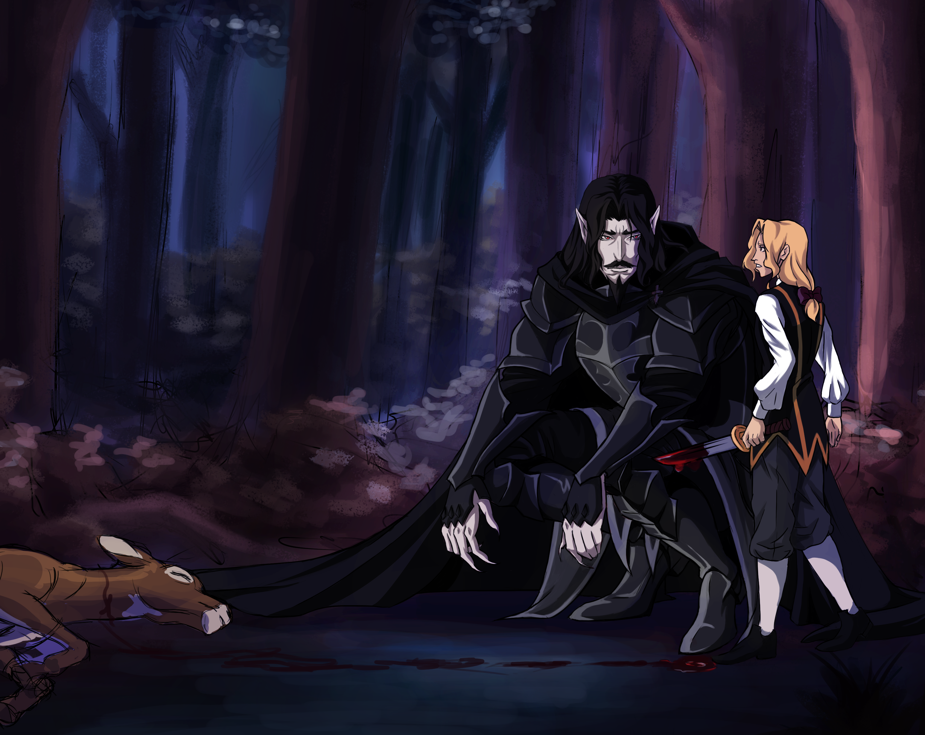 Castlevania - Dracula and Alucard's Hunting lesson by Crimson-Tangerine on  DeviantArt