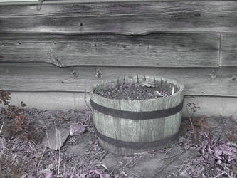 wooden barrel