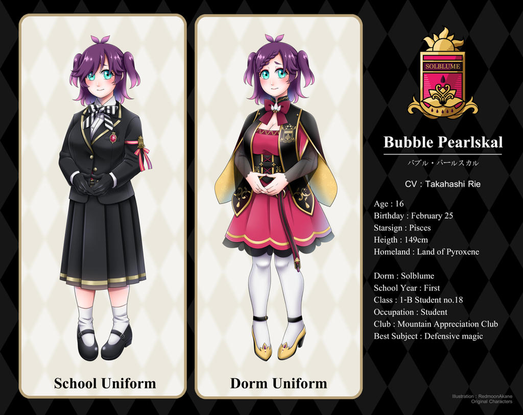 Twisted Wonderland OC 3 Bubble (Full Body) by RedmoonAkane on DeviantArt