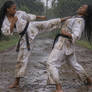 Rainy, muddy fight