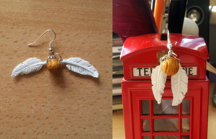 Golden Snitch earring