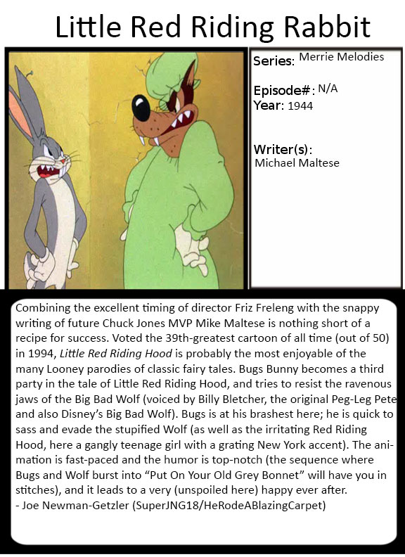 1001 Animations - Little Red Riding Rabbit by HeRodeABlazingCarpet on ...