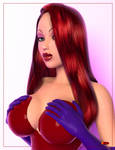 Jessica Rabbit Portrait by sodacan