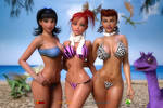 Betty, Pebbles And Wilma, A Day at The Beach