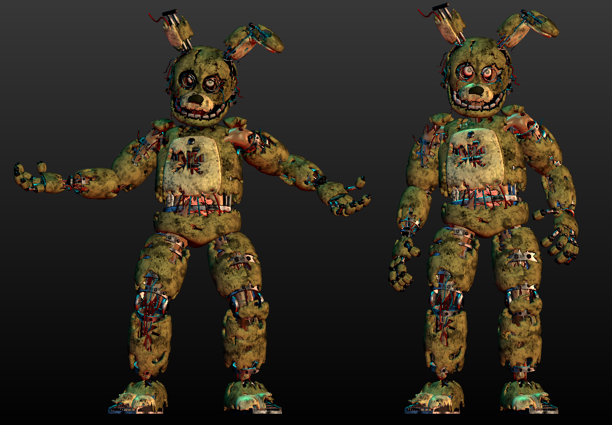 Evolution Spring Trap Deviantart TTO Springtrap by CursedManR on DeviantArt