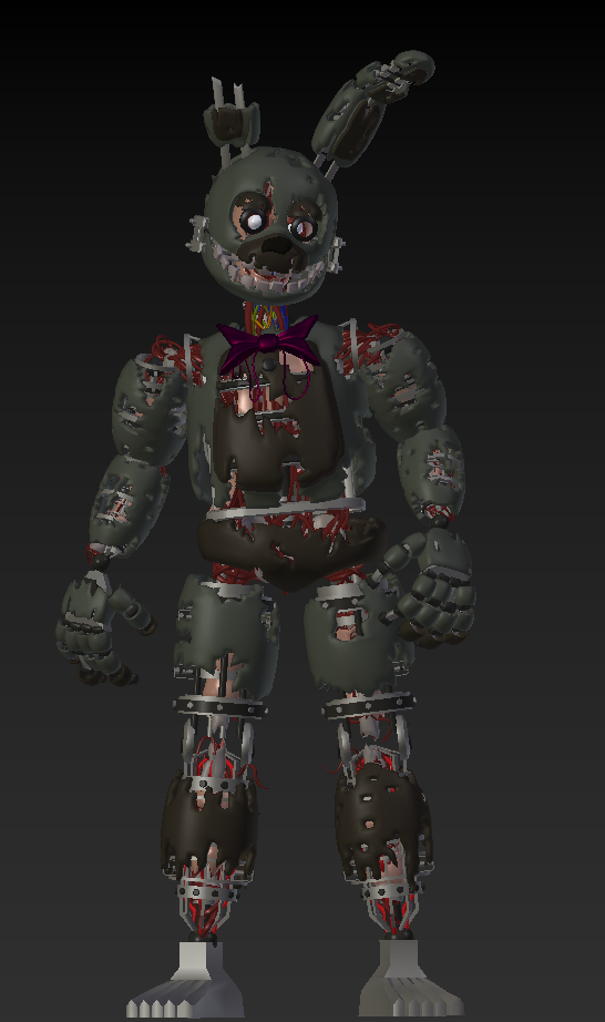 Spring Trap Vrchat Models SpringtTrap V8 Model by CursedManR on DeviantArt