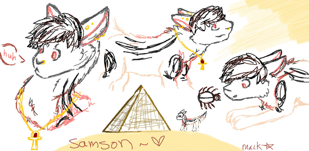 Samson sketch sheet by mackstarr on DeviantArt
