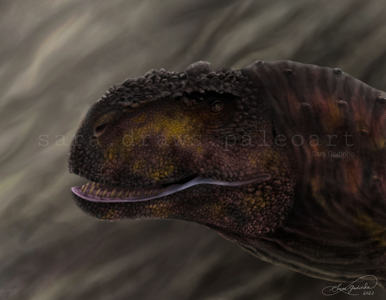 Prehistoric Planet Rajasaurus by saradrawspaleoart on DeviantArt