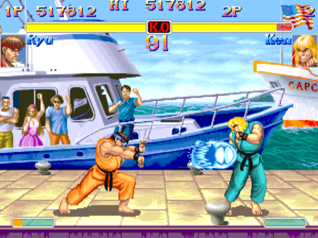 Street Fighter HD Mugen - Ryu vs Ken Gameplay Footage!! 