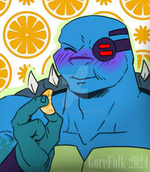 Leonid And Tangerines (fic in a link below)