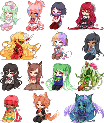 [c] valentine chibi singles