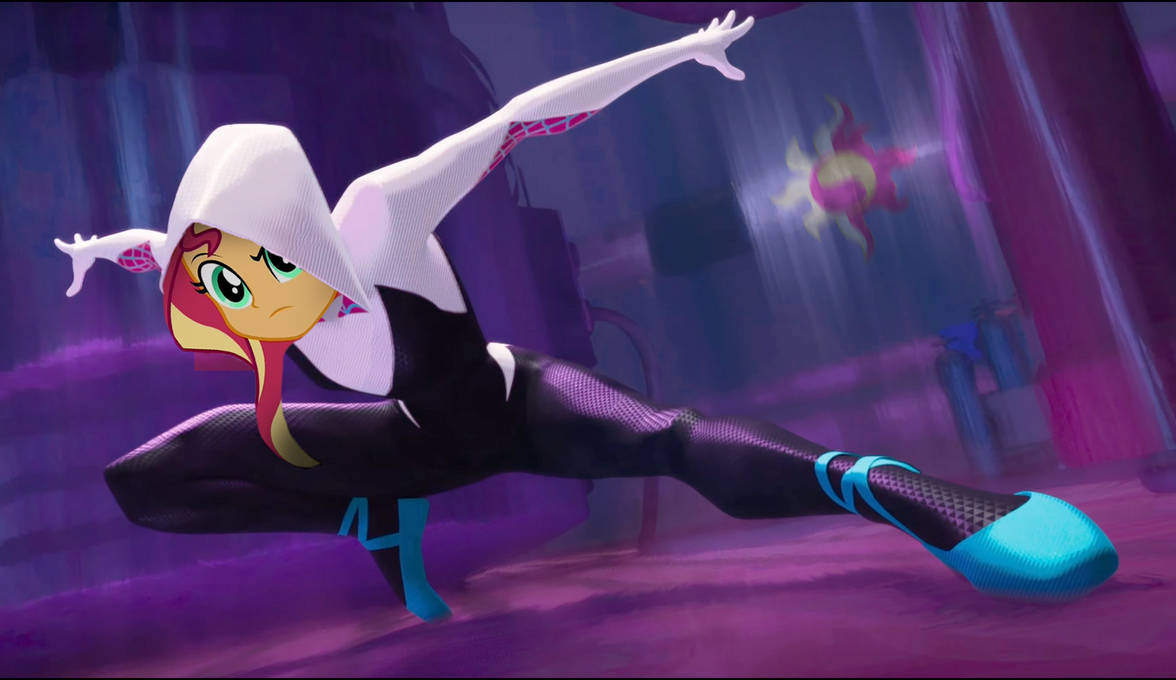 Spider-Verse Shimmer playing Gwen Stacy