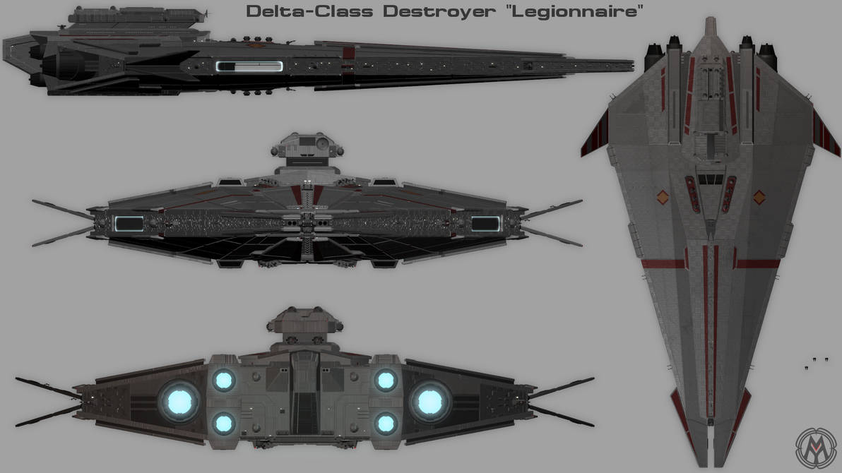 Delta-Class Destroyer - Legionnaire by TymenMuller on DeviantArt