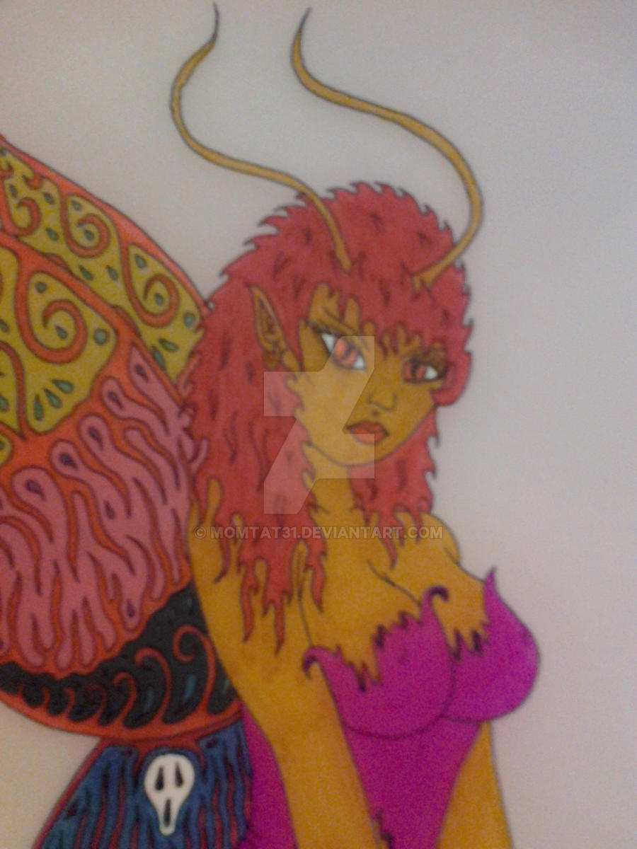 Fire Fairy (close up of colored)