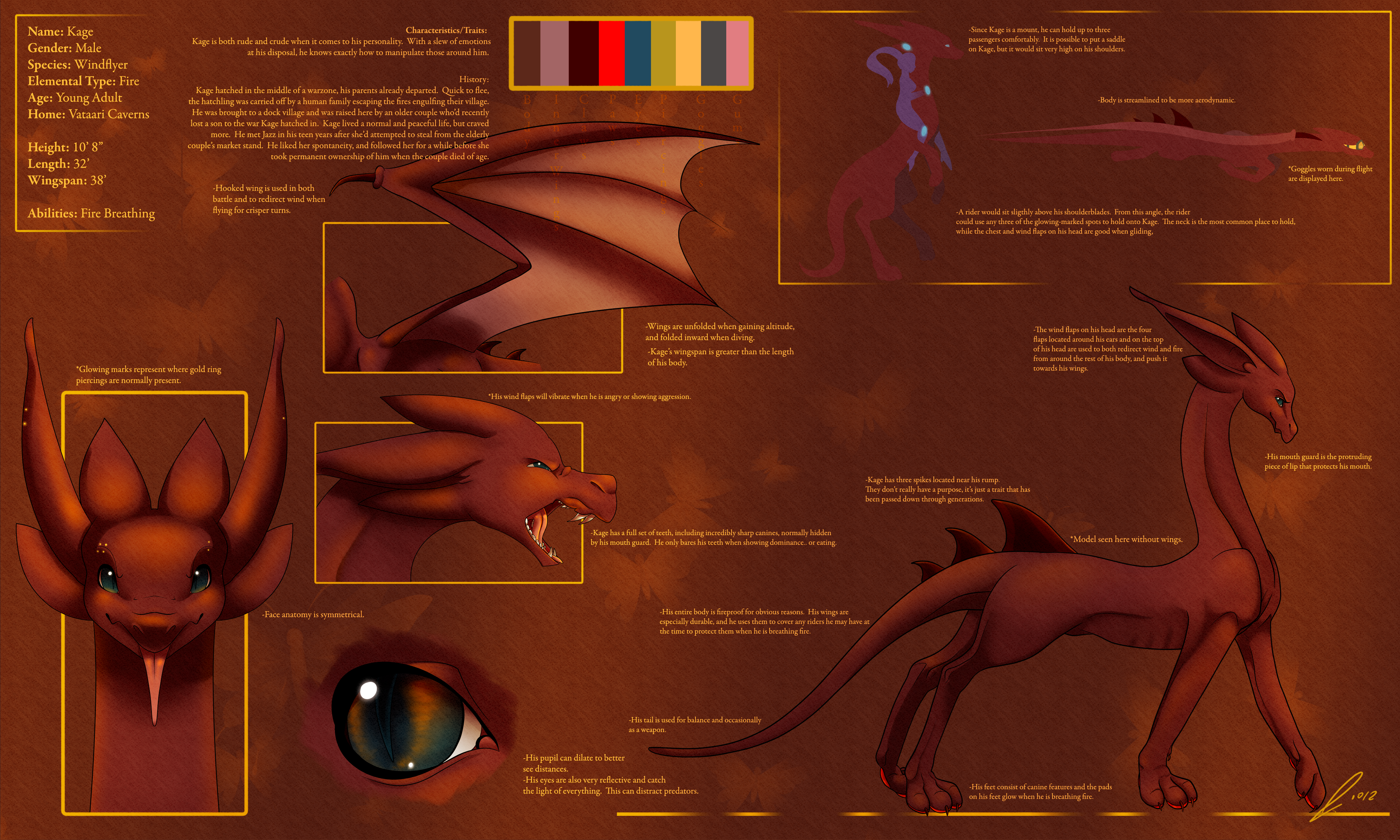 Kage Reference Sheet