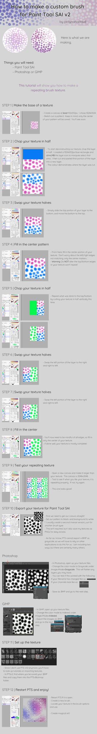 Repeating Brush Texture Tutorial - PTS