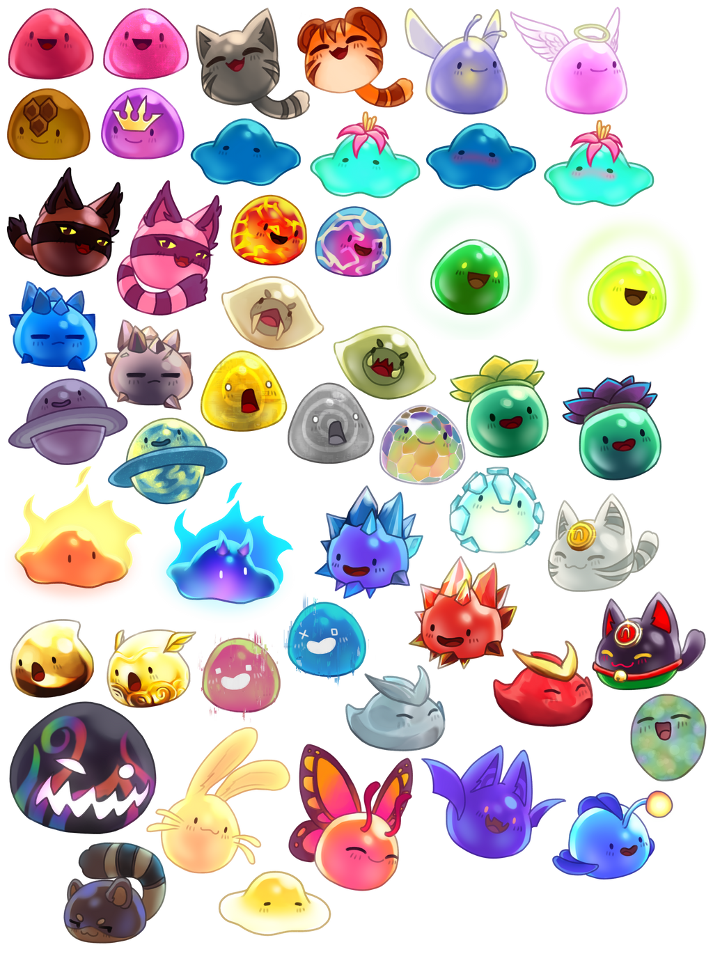 Slime Rancher Rabbit Slime Slime Rancher Set by Nekromeowncer on DeviantArt