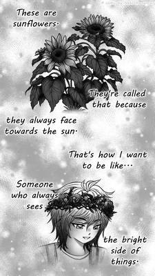 OMORI Flower Comic Strip BW - 1/6