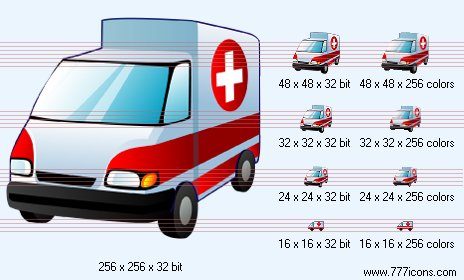 Ambulance car Icon