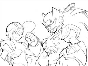 Megaman X and Zero: Fan Art